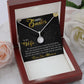 TO MY WIFE, HAPPY EASTER, ETERNAL HOPE NECKLACE WITH MESSAGE CARD, EASTER GIFT FOR WIFE FROM HUSBAND