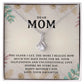 DEAR MOM, HAPPY MOTHERS DAY, ALLURING BEAUTY NECKLACE FOR MOM, NECKLACE WITH MESSAGE CARD, MOTHER'S DAY GIFT FOR HER, FROM DAUGHTER