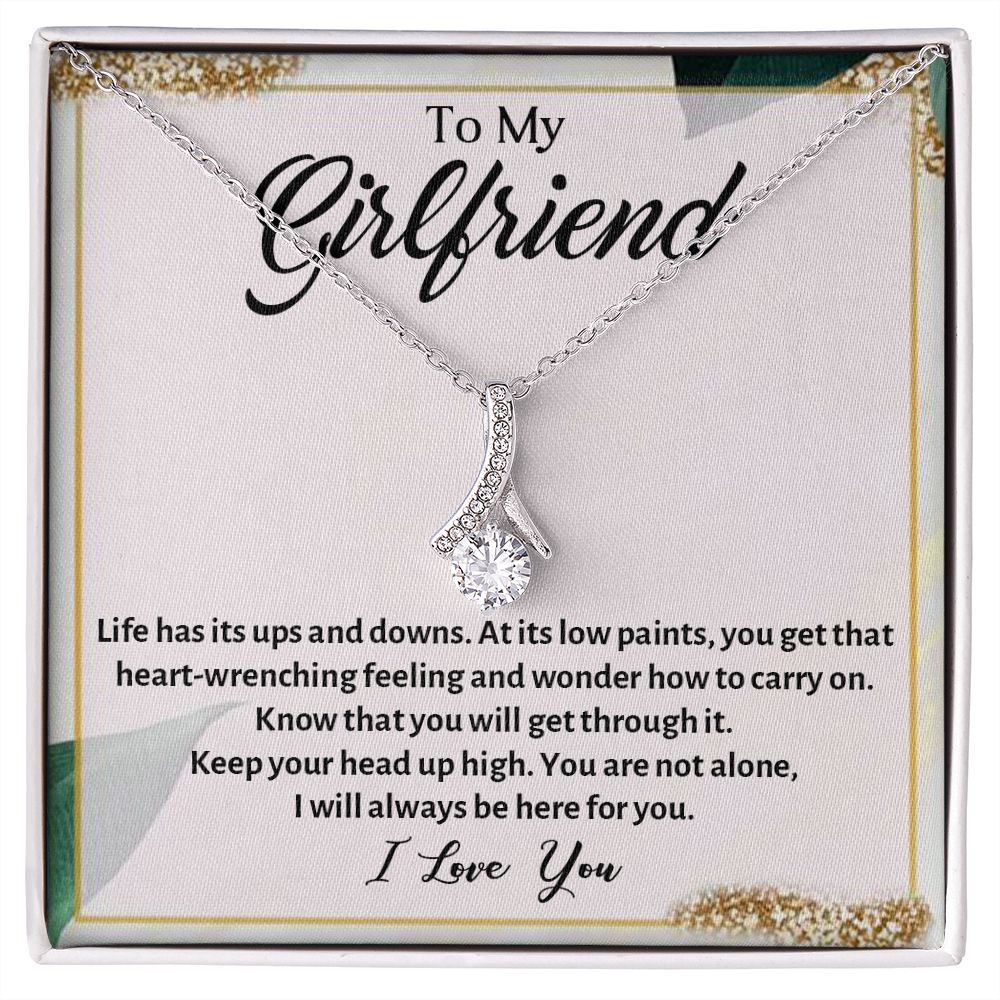 TO MY BEAUTIFUL GIRLFRIEND, ALLURING BEAUTY NECKLACE, FOR GIRLFRIEND, BIRTHDAY GIFT FOR HER