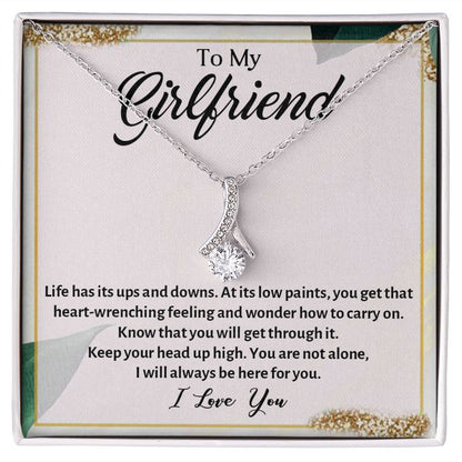 TO MY BEAUTIFUL GIRLFRIEND, ALLURING BEAUTY NECKLACE, FOR GIRLFRIEND, BIRTHDAY GIFT FOR HER