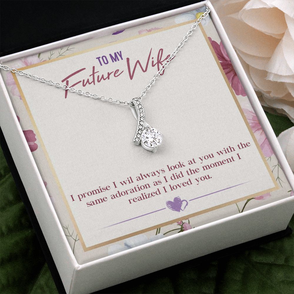 To My Future Wife, Alluring Beauty Necklace, For Wife With Message Card, Birthday, Valentine's Day Gift For Her