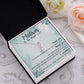 TO THE MOTHER OF THE BRIDE, ALLURING BEAUTY NECKLACE FOR MOM-IN-LAW, NECKLACE WITH MESSAGE CARD, BIRTHDAY, MOTHER'S DAY GIFT FOR HER