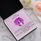I WILL BE HERE FOR YOU, ALLURING BEAUTY NECKLACE WITH MESSAGE CARD, FOR SISTERS, FRIENDS, BFF, BIRTHDAY, FRIENDSHIP DAY GIFT FOR HER