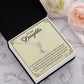 TO MY DAUGHTER, ALLURING BEAUTY NECKLACE WITH MESSAGE CARD, BIRTHDAY AND DAUGHTERS DAY GIFT FOR HER
