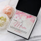 TO MY MOM, ALLURING BEAUTY NECKLACE FOR MOM, NECKLACE WITH MESSAGE CARD, BIRTHDAY, MOTHER'S DAY GIFT FOR HER