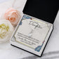 TO MY DAUGHTER, ALLURING BEAUTY NECKLACE WITH MESSAGE CARD, BIRTHDAY AND DAUGHTERS DAY GIFT FOR HER
