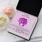 I WILL BE HERE FOR YOU, ALLURING BEAUTY NECKLACE WITH MESSAGE CARD, FOR SISTERS, FRIENDS, BFF, BIRTHDAY, FRIENDSHIP DAY GIFT FOR HER