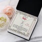 To My Anniversary Wife, Alluring Beauty Necklace, For Bride To Be, Necklace With Message Card, Gift For Her