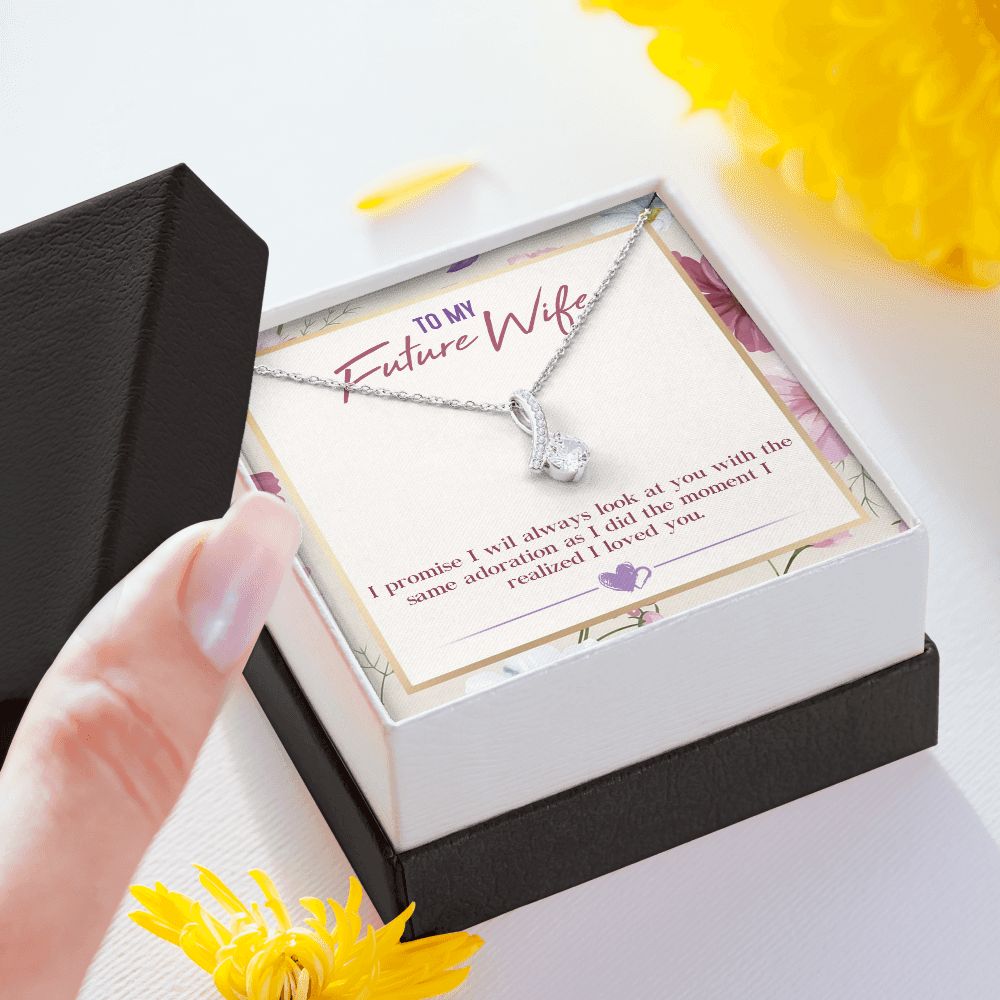 To My Future Wife, Alluring Beauty Necklace, For Wife With Message Card, Birthday, Valentine's Day Gift For Her