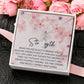 ALLURING BEAUTY NECKLACE, BIRTHDAY GIFT FOR HER, UNIQUE GIFT WITH BEAUTIFUL MESSAGE CARD, GIFT FOR ALL OCCASION