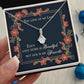 ALLURING BEAUTY NECKLACE, THE LOVE OF MY LIFE,  SOULMATE NECKLACE WITH MESSAGE CARD, BIRTHDAY GIFT FOR HER