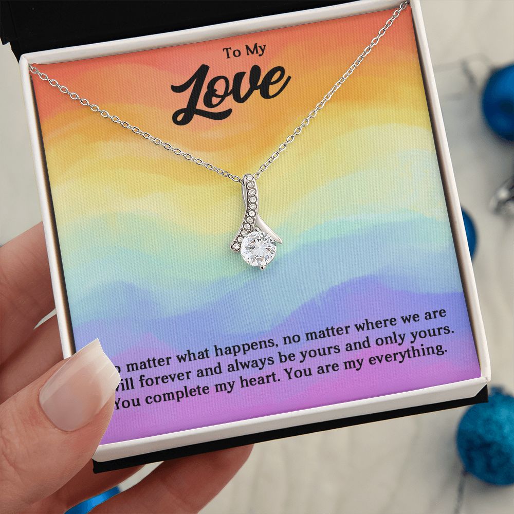 Alluring Beauty Necklace For Soulmate, For Your LGBTQ Partner, With Message Card, Pride Necklace,