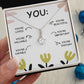 YOU'RE BEAUTIFUL, ALLURING BEAUTY NECKLACE, MOTIVATE YOUR LOVED ONES WITH THIS BEAUTIFUL MESSAGE CARD, UNIQUE GIFT FOR FRIENDS AND FAMILY