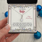 To My Anniversary Wife, Alluring Beauty Necklace, For Bride To Be, Necklace With Message Card, Gift For Her