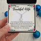 My Beautiful Wife, Alluring Beauty Necklace, Necklace With Message Card, Gift For Her