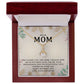 DEAR MOM, HAPPY MOTHERS DAY, ALLURING BEAUTY NECKLACE FOR MOM, NECKLACE WITH MESSAGE CARD, MOTHER'S DAY GIFT FOR HER, FROM DAUGHTER