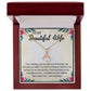 My Beautiful Wife, Alluring Beauty Necklace, Necklace With Message Card, Gift For Her