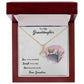 LIVE LAUGH LOVE, ALLURING BEAUTY NECKLACE WITH MESSAGE CARD FOR GRANDDAUGHTER, BIRTHDAY GIFT FOR HER, FROM GRANDMA