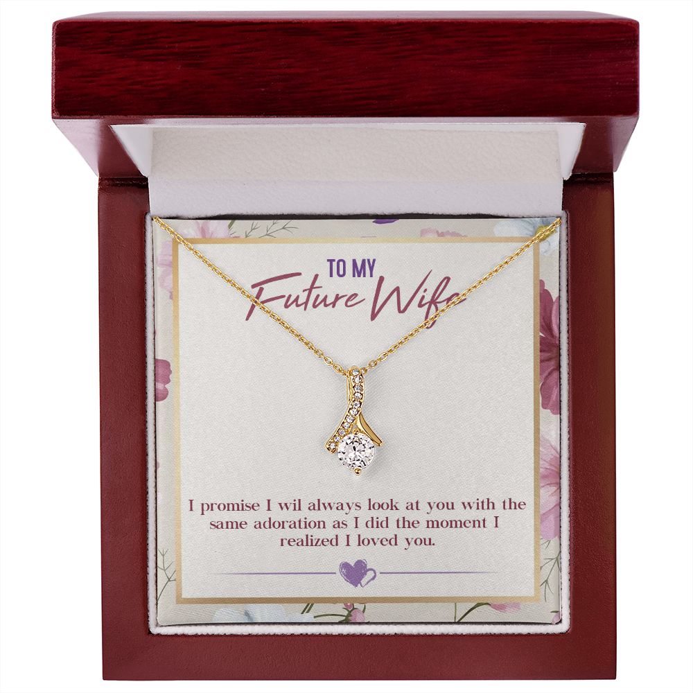 To My Future Wife, Alluring Beauty Necklace, For Wife With Message Card, Birthday, Valentine's Day Gift For Her