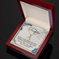 TO MY DAUGHTER, ALLURING BEAUTY NECKLACE WITH MESSAGE CARD, BIRTHDAY AND DAUGHTERS DAY GIFT FOR HER