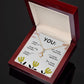 YOU'RE BEAUTIFUL, ALLURING BEAUTY NECKLACE, MOTIVATE YOUR LOVED ONES WITH THIS BEAUTIFUL MESSAGE CARD, UNIQUE GIFT FOR FRIENDS AND FAMILY