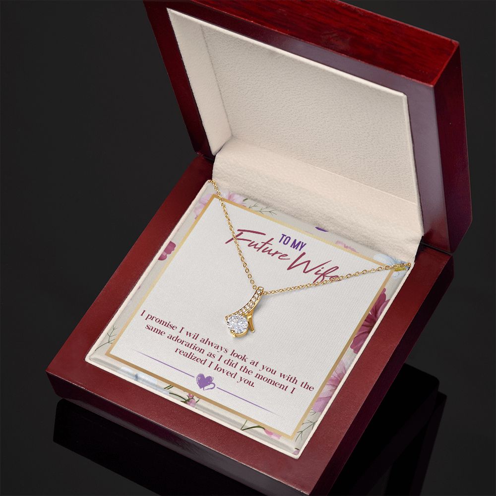 To My Future Wife, Alluring Beauty Necklace, For Wife With Message Card, Birthday, Valentine's Day Gift For Her