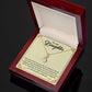 TO MY DAUGHTER, ALLURING BEAUTY NECKLACE WITH MESSAGE CARD, BIRTHDAY AND DAUGHTERS DAY GIFT FOR HER