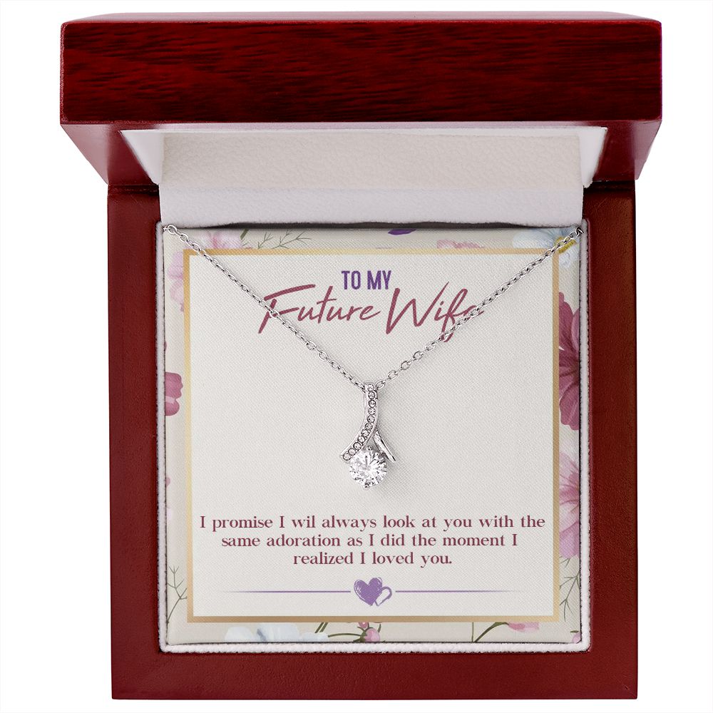To My Future Wife, Alluring Beauty Necklace, For Wife With Message Card, Birthday, Valentine's Day Gift For Her