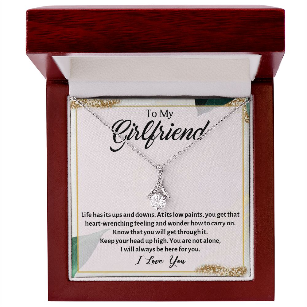 TO MY BEAUTIFUL GIRLFRIEND, ALLURING BEAUTY NECKLACE, FOR GIRLFRIEND, BIRTHDAY GIFT FOR HER