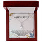 HAPPY EASTER, ALLURING BEAUTY NECKLACE WITH MESSAGE CARD, EASTER GIFT FOR FRIENDS AND FAMILY MEMBERS
