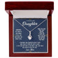 TO MY BEAUTIFUL DAUGHTER, ALLURING BEAUTY NECKLACE WITH MESSAGE CARD, BIRTHDAY AND DAUGHTERS DAY GIFT FOR HER