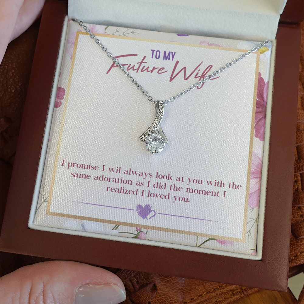 To My Future Wife, Alluring Beauty Necklace, For Wife With Message Card, Birthday, Valentine's Day Gift For Her