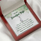Alluring Beauty Necklace, To My Beautiful Wife, Necklace With Message Card, Gift For Her