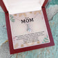 DEAR MOM, HAPPY MOTHERS DAY, ALLURING BEAUTY NECKLACE FOR MOM, NECKLACE WITH MESSAGE CARD, MOTHER'S DAY GIFT FOR HER, FROM DAUGHTER