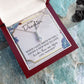 TO MY DAUGHTER, ALLURING BEAUTY NECKLACE WITH MESSAGE CARD, BIRTHDAY AND DAUGHTERS DAY GIFT FOR HER