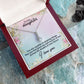 TO MY DAUGHTER, I LOVE YOU, LOVE KNOT NECKLACE WITH MESSAGE CARD, BIRTHDAY AND DAUGHTERS DAY GIFT FOR HER