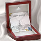HAPPY EASTER, ALLURING BEAUTY NECKLACE WITH MESSAGE CARD, EASTER GIFT FOR FRIENDS AND FAMILY MEMBERS