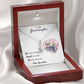 LIVE LAUGH LOVE, ALLURING BEAUTY NECKLACE WITH MESSAGE CARD FOR GRANDDAUGHTER, BIRTHDAY GIFT FOR HER, FROM GRANDMA