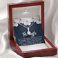 ALLURING BEAUTY NECKLACE FOR FRIENDS AND FAMILY, MOTIVATE YOUR LOVED ONES WITH THIS BEAUTIFUL MESSAGE CARD, UNIQUE GIFT FOR HER