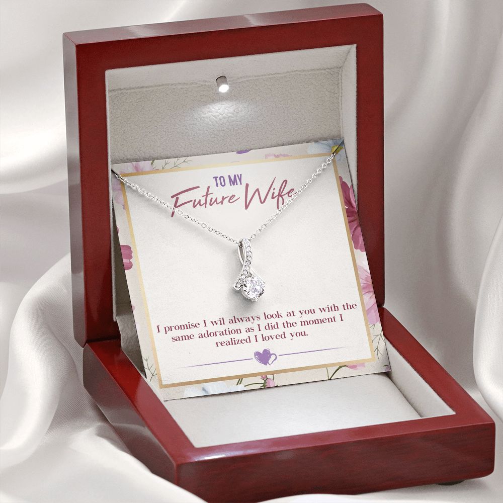 To My Future Wife, Alluring Beauty Necklace, For Wife With Message Card, Birthday, Valentine's Day Gift For Her
