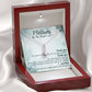 TO THE MOTHER OF THE BRIDE, ALLURING BEAUTY NECKLACE FOR MOM-IN-LAW, NECKLACE WITH MESSAGE CARD, BIRTHDAY, MOTHER'S DAY GIFT FOR HER