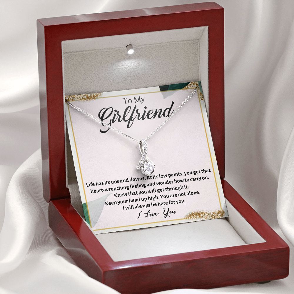 TO MY BEAUTIFUL GIRLFRIEND, ALLURING BEAUTY NECKLACE, FOR GIRLFRIEND, BIRTHDAY GIFT FOR HER