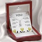 YOU'RE BEAUTIFUL, ALLURING BEAUTY NECKLACE, MOTIVATE YOUR LOVED ONES WITH THIS BEAUTIFUL MESSAGE CARD, UNIQUE GIFT FOR FRIENDS AND FAMILY