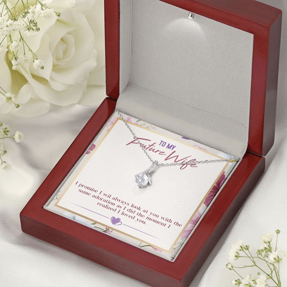 To My Future Wife, Alluring Beauty Necklace, For Wife With Message Card, Birthday, Valentine's Day Gift For Her