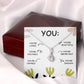 YOU'RE BEAUTIFUL, ALLURING BEAUTY NECKLACE, MOTIVATE YOUR LOVED ONES WITH THIS BEAUTIFUL MESSAGE CARD, UNIQUE GIFT FOR FRIENDS AND FAMILY