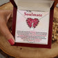 Alluring Beauty Necklace, To My Soulmate Necklace With Message Card, Birthday Gift For Her