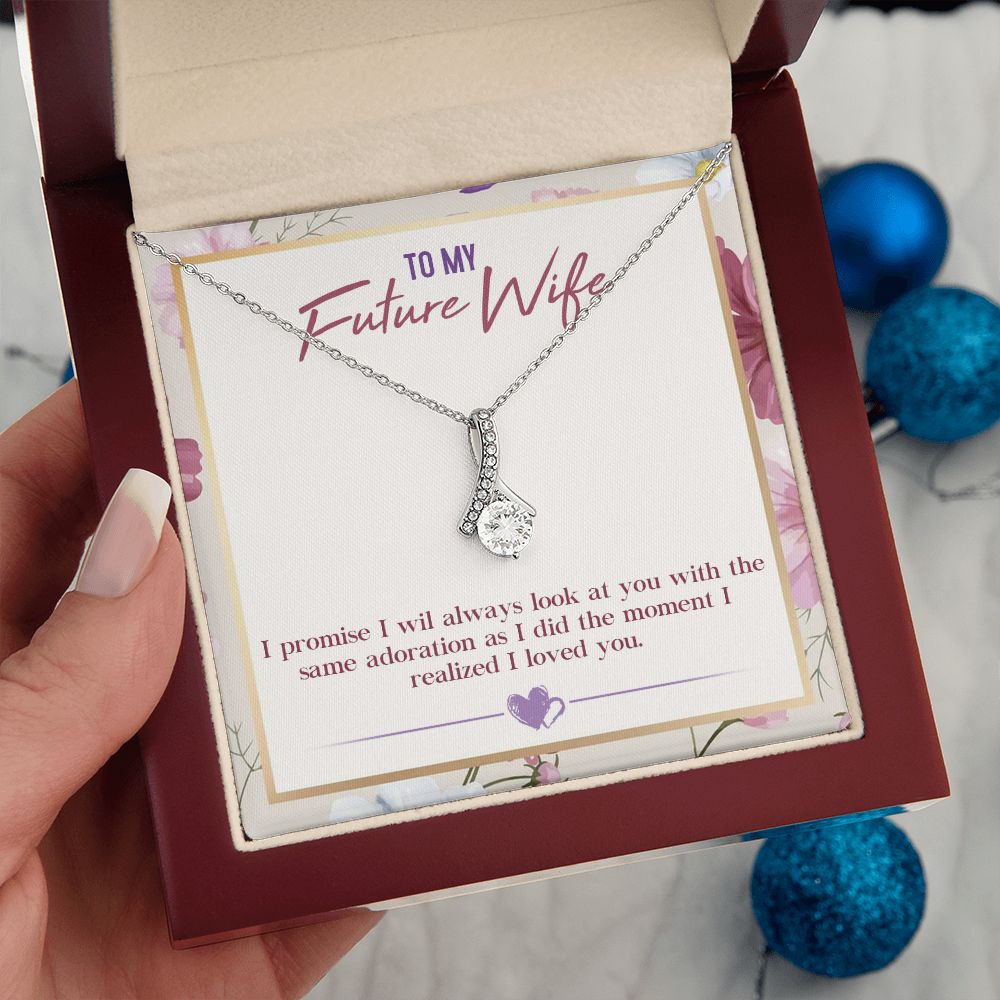 To My Future Wife, Alluring Beauty Necklace, For Wife With Message Card, Birthday, Valentine's Day Gift For Her