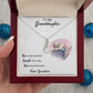 LIVE LAUGH LOVE, ALLURING BEAUTY NECKLACE WITH MESSAGE CARD FOR GRANDDAUGHTER, BIRTHDAY GIFT FOR HER, FROM GRANDMA