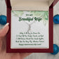 Alluring Beauty Necklace, To My Beautiful Wife, Necklace With Message Card, Gift For Her