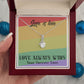 LOVE IS LOVE, ALLURING BEAUTY NECKLACE FOR SOULMATE, FOR YOUR LGBTQ PARTNER, WITH MESSAGE CARD, PRIDE NECKLACE,